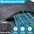 Velway Patio Furniture Cover Waterproof - Heavy-Duty 500D Upgraded Tear-resistant Outdoor Table Chair Set Cover with Windproof Buckles&Large Air Vent Anti-UV Rectangle Furniture Covers 74"x47"x28"