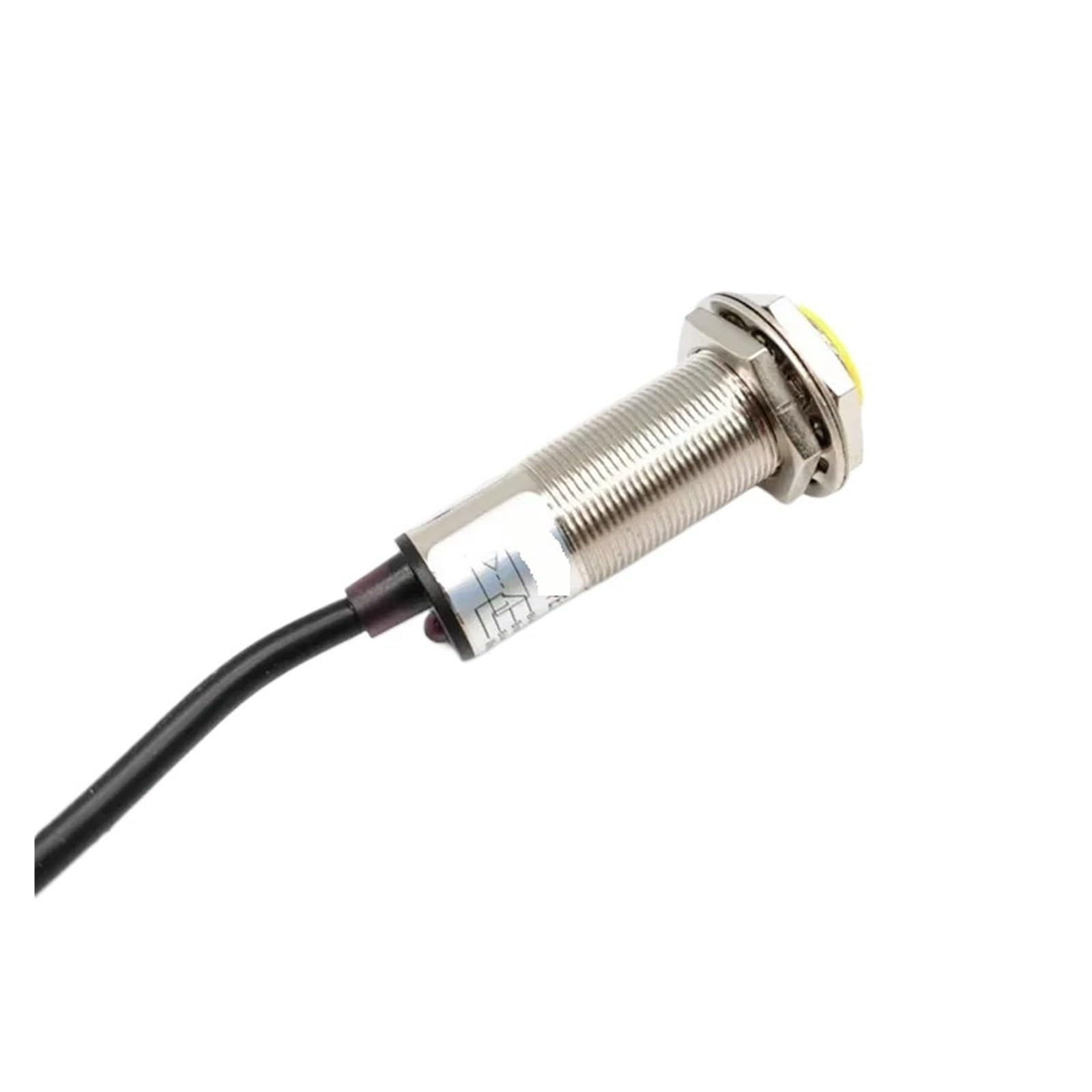 Cylindryczny czujnik zbliżeniowy NPN M18 z wbudowanym metalowym przełącznikiem, NA/NC, NA+NC, DC, kabel 3/4", czujnik odległości 5 mm (NPN NONC)