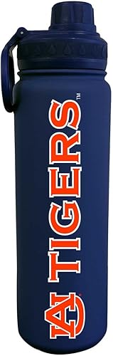 Miniatura 81 de Campus Colors Botella de Agua de Acero Inoxidable NCAA - Tapa de Rosca - 24 oz - Clip de Transporte - Mantiene tus Bebidas Calientes o Frías durante