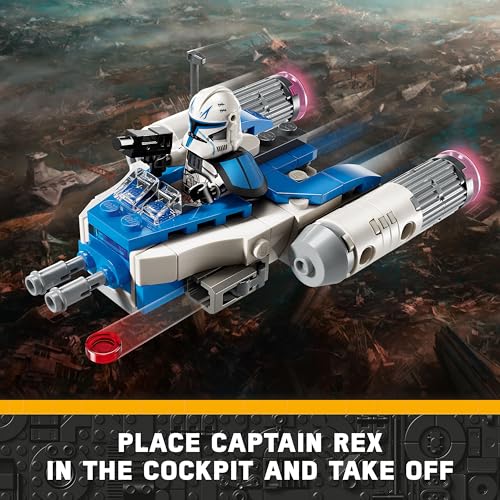 LEGO Star Wars: The Clone Wars Captain Rex's Y-Wing Microfighter - Brick Building and Collectible Ship - Gift Idea for Kids Boys and Girls 6 Years and Above 75391 - Image 4