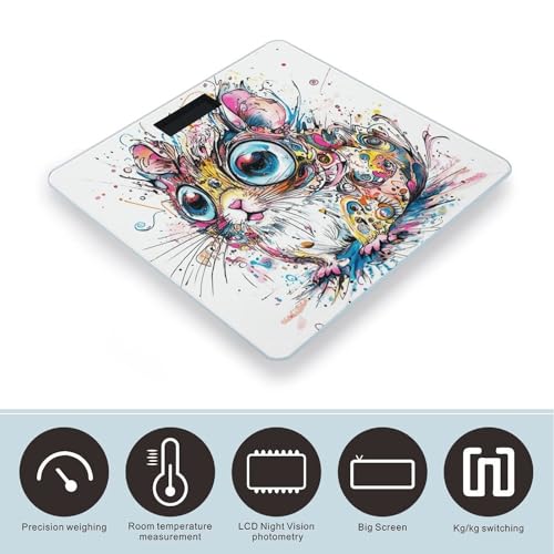 Báscula digital para baño 400 lb con sensores precisos miniatura 3