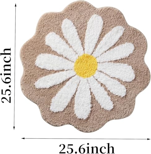 Image of AAZEEM Mat Rugs Non-Slip Abstract Bath Rugs Cute Mat Washable for Tube|Rectangular Door Mat for Home |Drawingroom |Easy Clean Indoor and Outdoor Floor Mat |Super Absorbent |Beige|16 inchx24 inch & 20 inchx32 inch |
