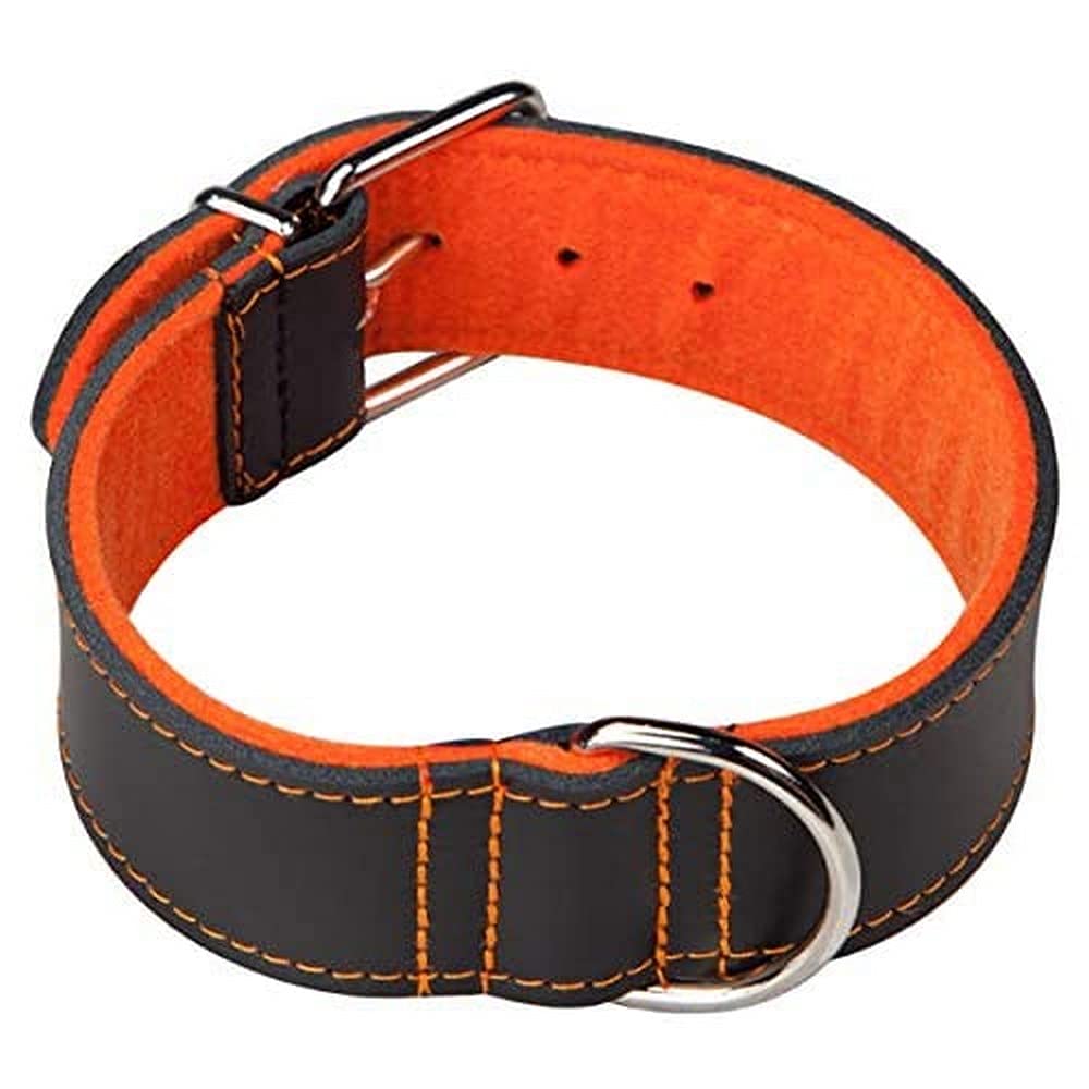 Arppe 1948016506 Superfelt Choppers Leather Necklace, Black/Orange