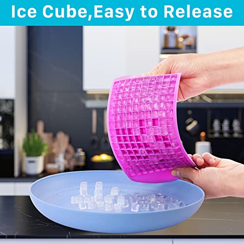4 Pack Moldes de Hielo Mini de Silicona Flexibles miniatura 6