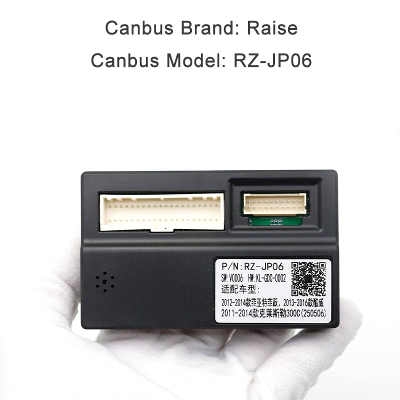 16 Pin Car Stereo Wiring Harness Adapter with CANBUS Decoder Box for Dodge Journey Fiat Freemont Leap Android Head Unit Radio Power Cable Plug and Play Installation