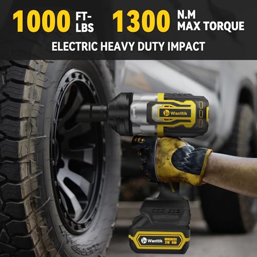 Image of Cordless Impact Wrench, 1 /2-Inch, 1000Ft-lbs, 4.0Ah
