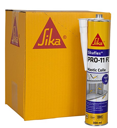 Sikaflex 7286 Pro 11 FC Allzweck-Kleber, Packung mit 12 Patronen 300ml, weiß