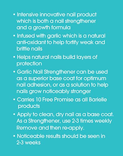 Barielle 03203BR Garlic Nail Strengthener And Growth Dual Function Nail Lacquer thumb #3