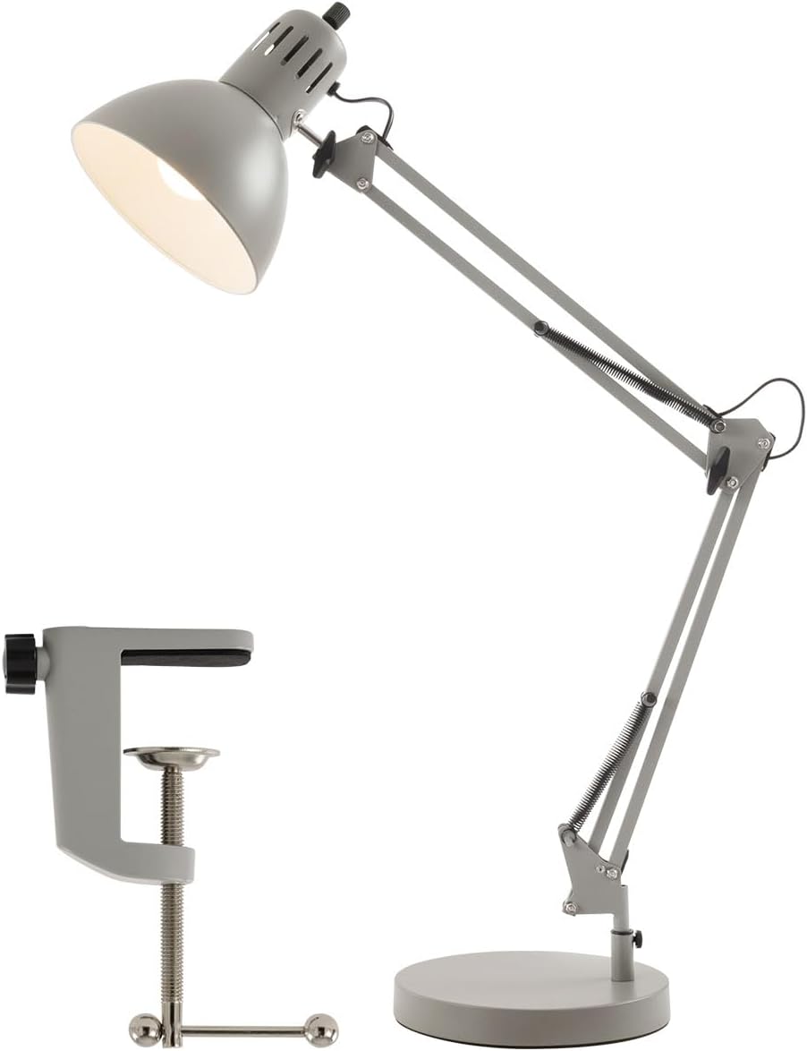Amazon.co.jp ぼん家具 デスクライト スタンド クランプ式 ベース 2WAY 卓上ライト LED E26 アームライト シェード