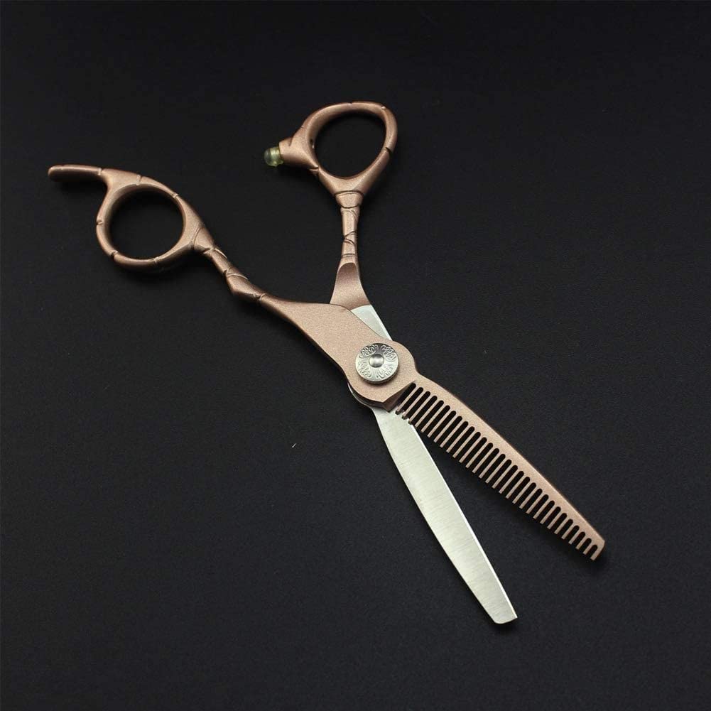 Kit da Barbiere, Forbici Professionali per Il Taglio dei Capelli, Forbici a Caldo per Parrucchieri, Taglio Piatto da 6 Pollici