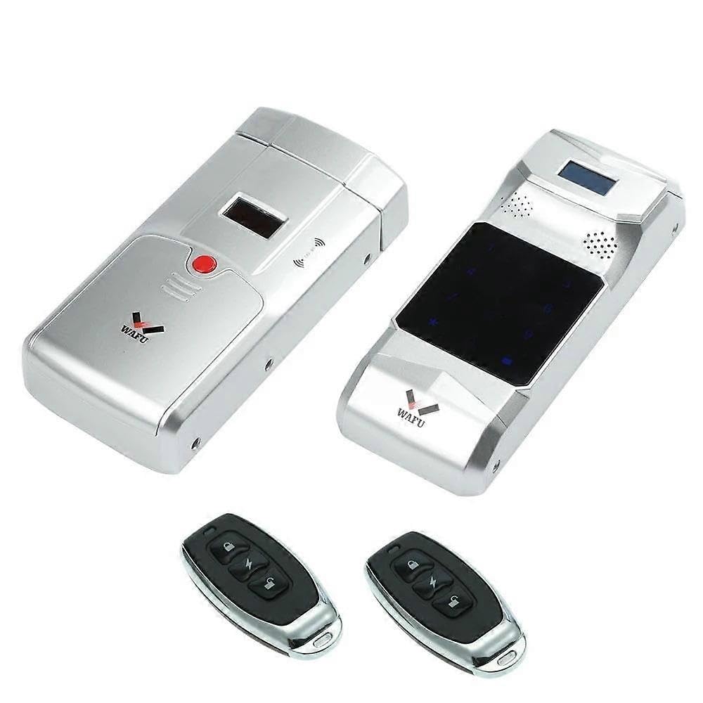 Smart Invisible Fingerprint Remote Lock Wafu 011b Bezprzewodowy bezkluczykowy zamek do drzwi Zabezpieczenia antykradzieżowe z klawiaturą odcisków palców