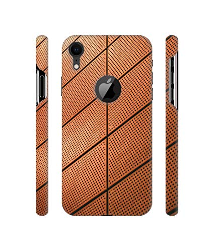 Image of Amazon Brand - Solimo Designer Leather Texture 3D Printed Hard Back Case Mobile Cover for Apple iPhone XR (Logo Cut)