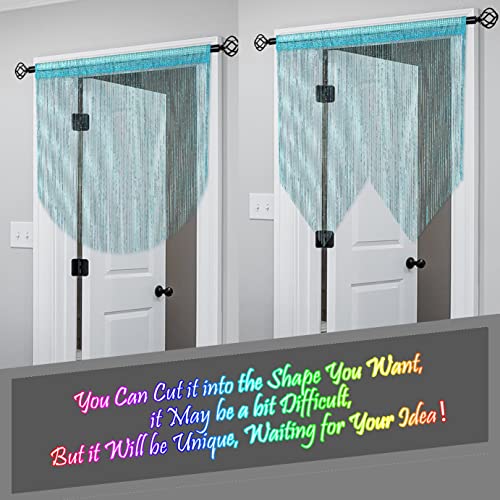 Atsweetlife BY-001 Door String Curtain Doorway Beads Curtains,Hanging Room Divider Beaded Decor Hippie Glitter Fringe Panel Closet Window Wall Backdrop Doors Sequin Sheer Boho Doors Tassel thumb #5