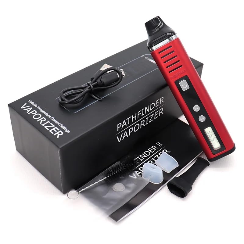 Anix Pathfinder II-Vaporizador de hierbas secas, Control de la temperatura 1800mAh Batería, cámara de calefacción de acero inoxidable grande 1g, Cigarrillos Electrónicos V2 Herbal Vape Pen Kit