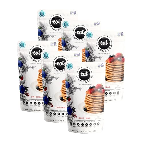 Image of eat G.A.N.G.S.T.E.R. Allergy-Friendly Vegan Pancake & Waffle Mix, 6 Pack
