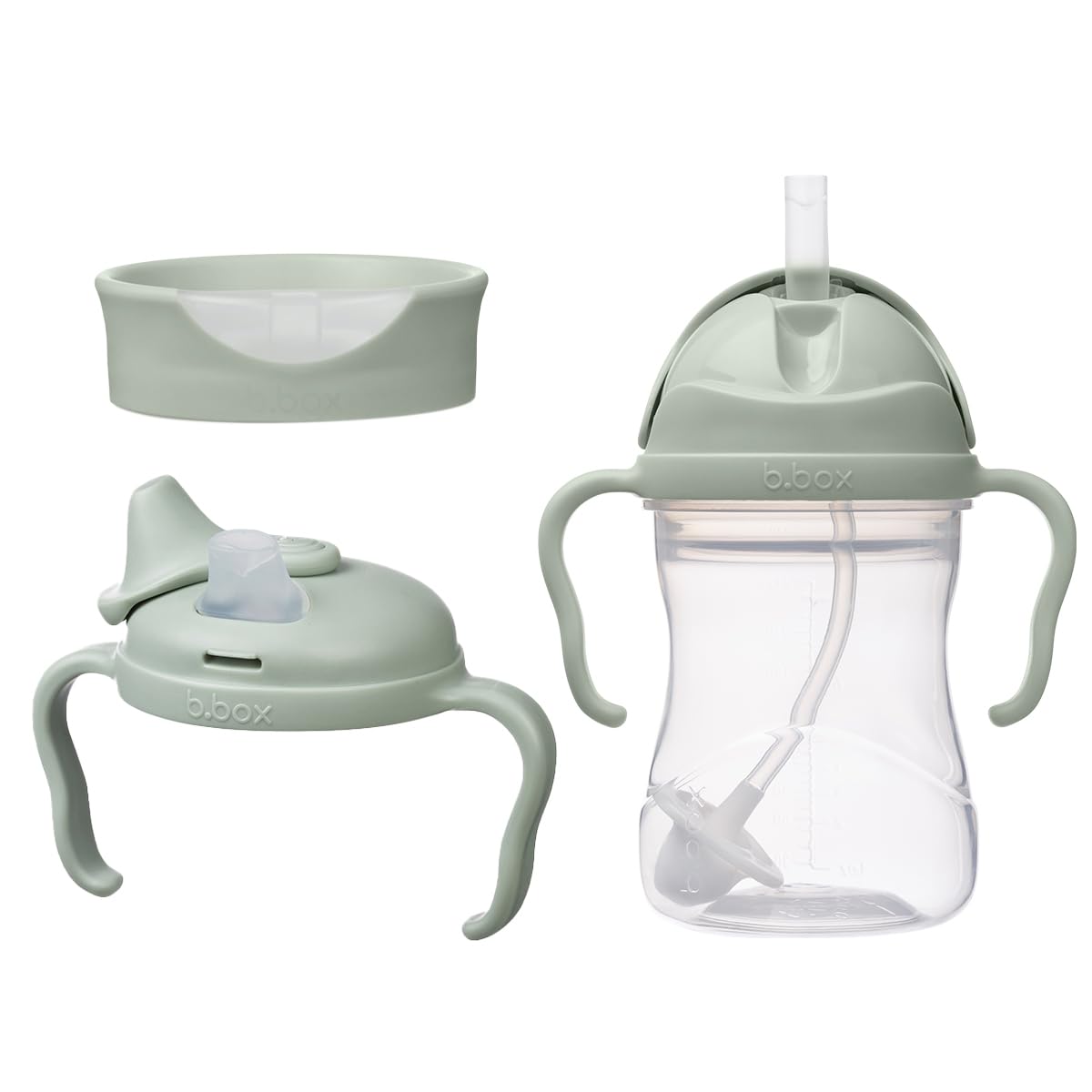 b.box Toddler 3 in 1 Value Set I One Cup, Three Lids to Support Babies and Toddlers Hydration Journey. BPA Free, Dishwasher Safe