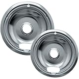 Range Kleen 12782Xcd5 Style A Chrome Drip Pans, 2-Pack