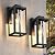 SIONLOM Outdoor Wall Lantern Exterior Lights for House,Outdoor Wall Sconce Clear Glass Waterproof Porch Light Patio Light Modern Matte Black Front Lighting for Patio, Front Door, Entryway(2 Pack)