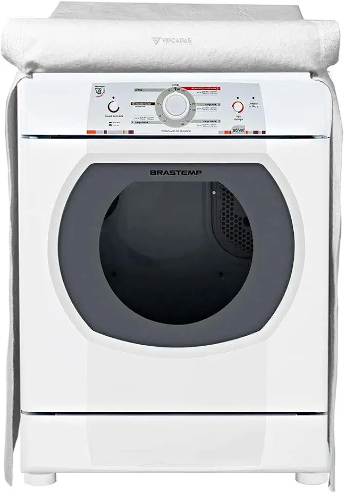 Capa Secadora Brastemp Ative Bsr10 10Kg Abre Fecha Branca