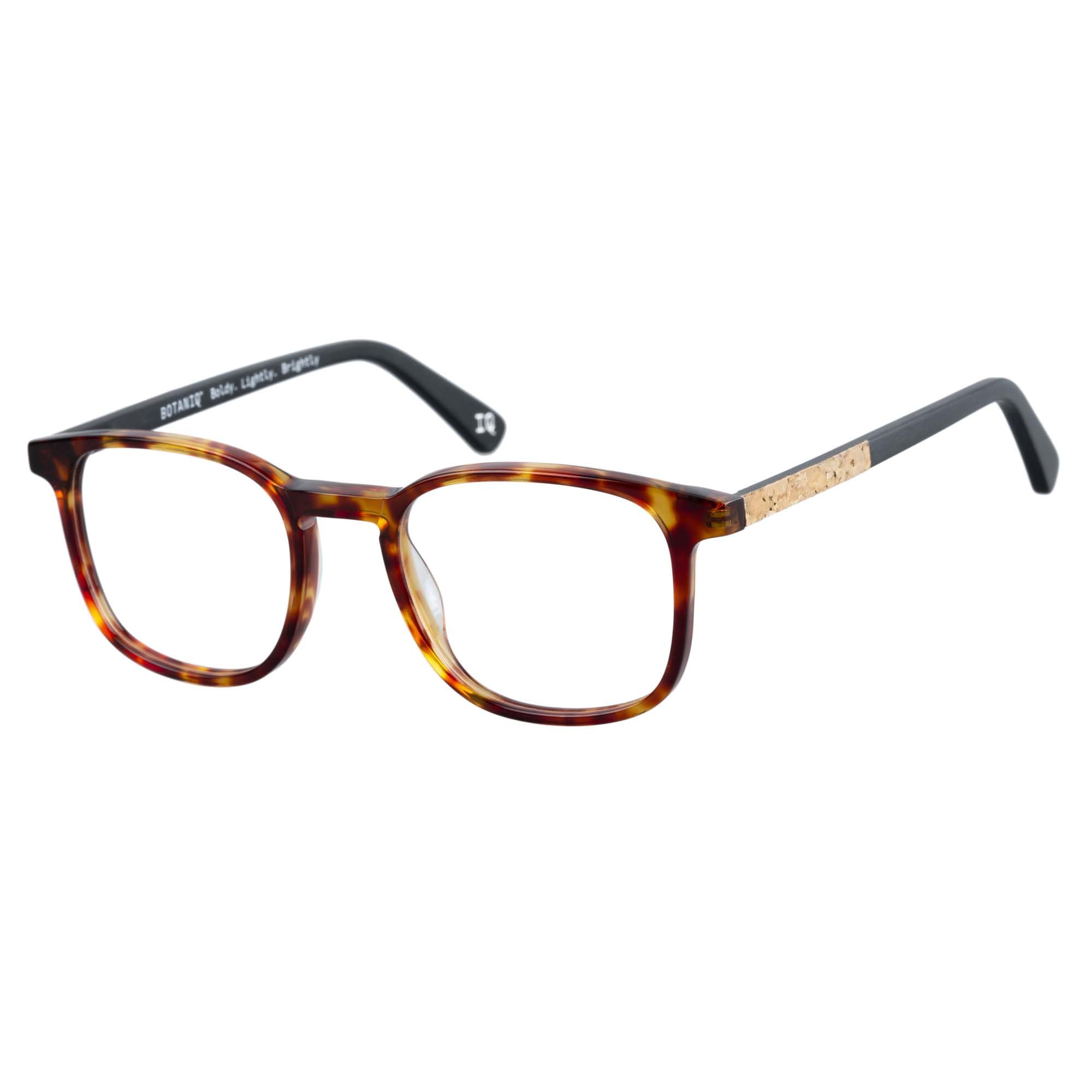 Botaniq Brille mit Sehstärke für Herren optional mit Sonnenbrillentönung oder Blaulichtfilter, Quadratisch, gefertigt aus Acetat (inklusive Brillenetui)