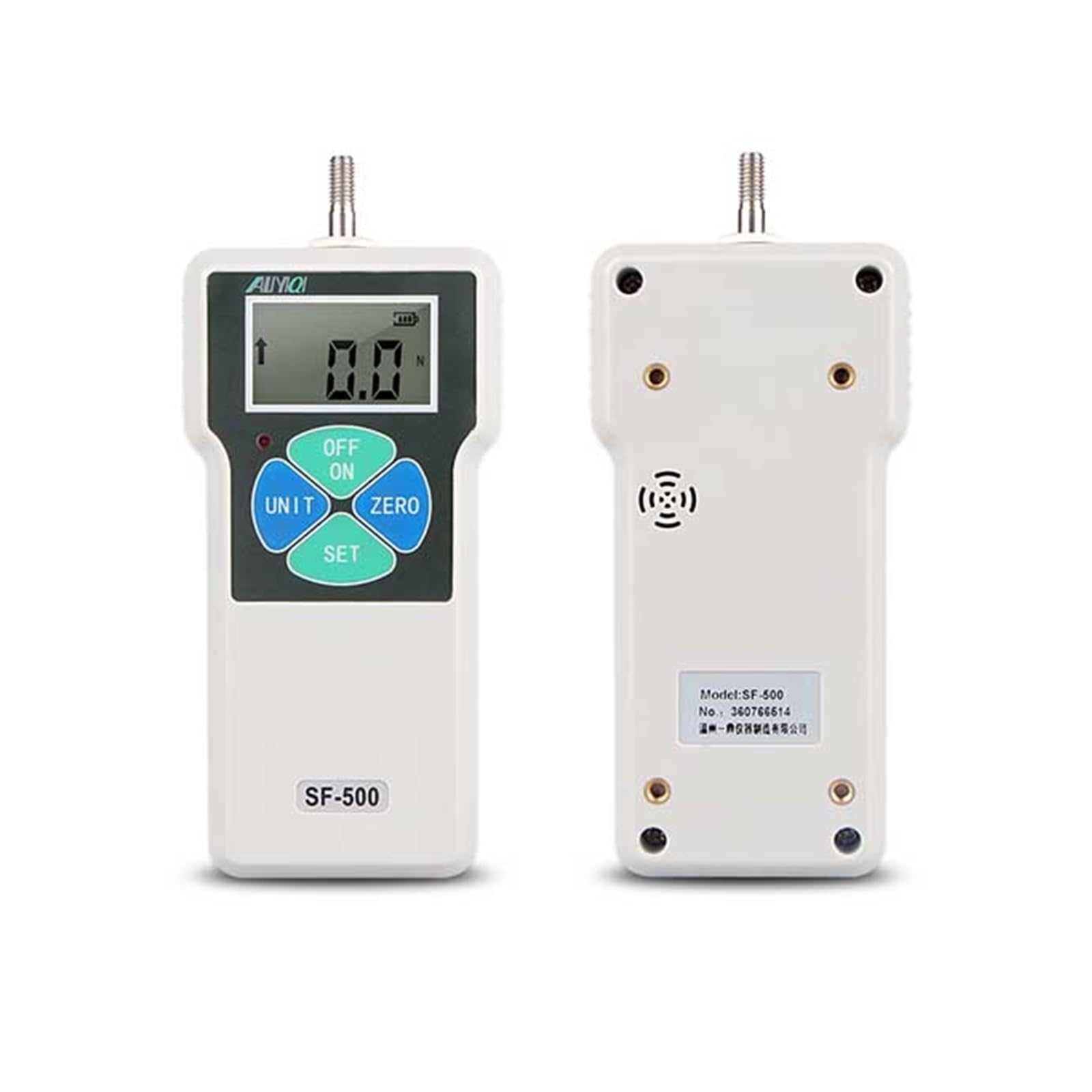 Force Gauge, ELK-500N LCD Display Digital Portable Force Gauge Pull Push Gauge Dynamometer Tester
