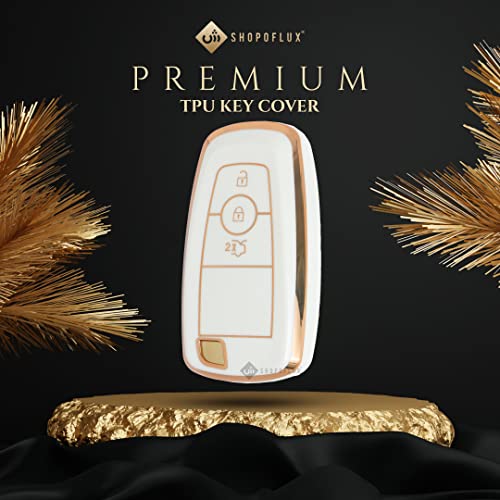 Image of Shopoflux TPU Key Cover Compatible with Endeavour | Figo | Aspire | Freestyle Titanium (White TPU Pack 1)
