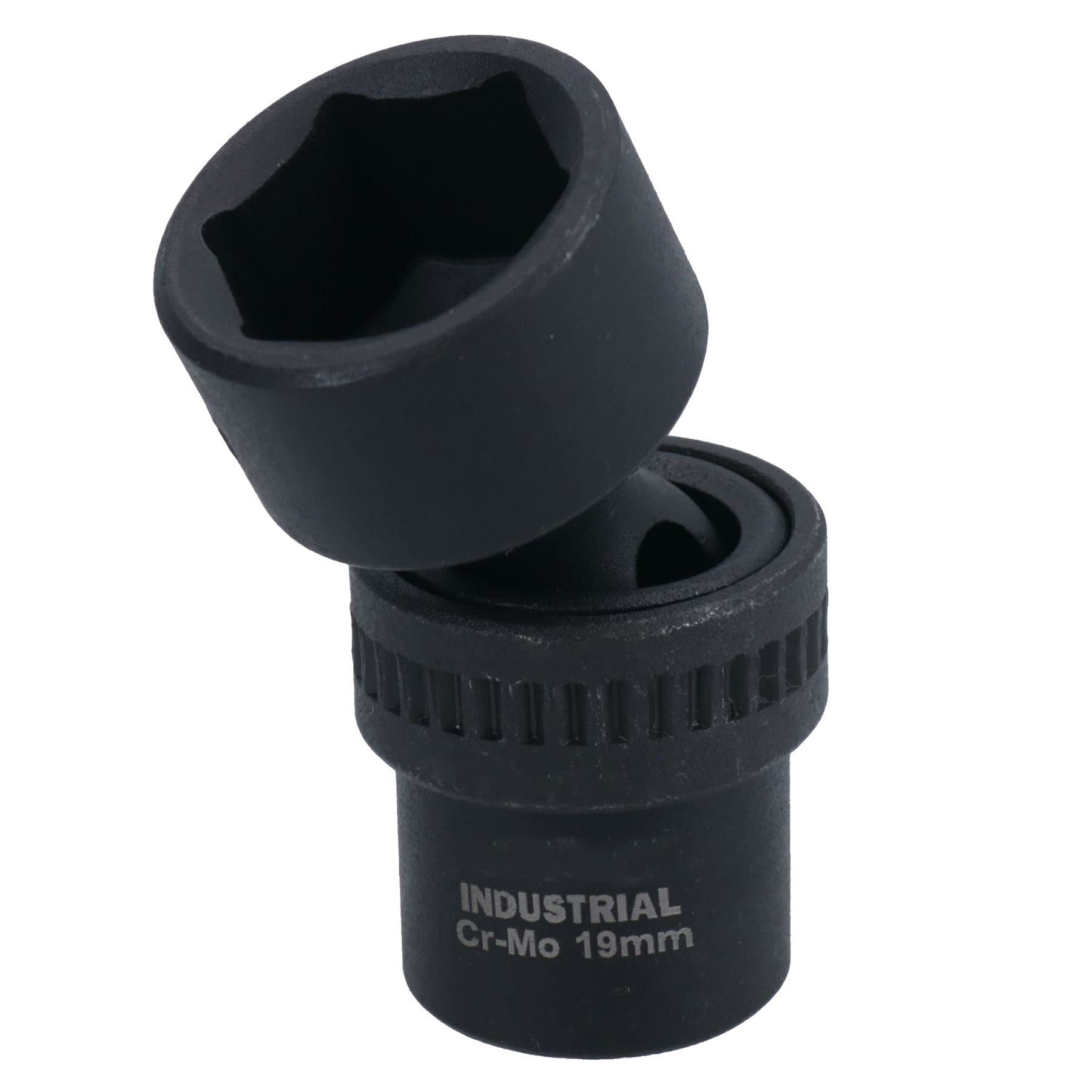 Ab Tools 19Mm 3/8In Drive Universal Swivel Wobble Metric Impact Shallow Socket
