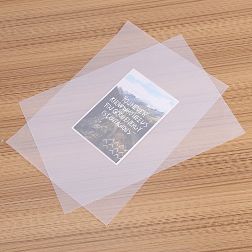 Papel de ácido sulfúrico translúcido TOPINCN con 100 hojas de alta durabilidad 6