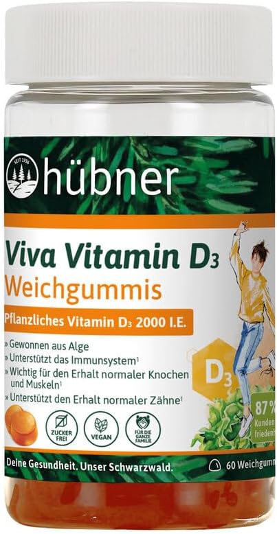 hübner® Viva Vitamine D3 Zachte rubbers