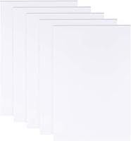 BENECREAT 5-Pack 3mm White Foam Boards 11.8x7.8" PVC Sheets - Lightweight Rigid Foam for Crafts, Art, School Projects, Cosplay Props