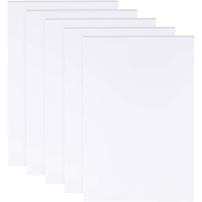 BENECREAT 5 Sheets 3mm White Foam Boards 11.8x7.8inch Rectangle Foam PVC Sheet Poster Board Mount Board for Mounting, Crafts, Modelling, Art, Display, School Projects