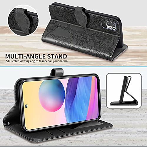 MUTOUREN Case Compatible with Xiaomi Redmi Note 10 4G/Redmi Note 10S PU Leather Protective Wallet Case Flip Cover Magnetic Closure Card Slot Bumper with 1* Screen Protector - Image 3