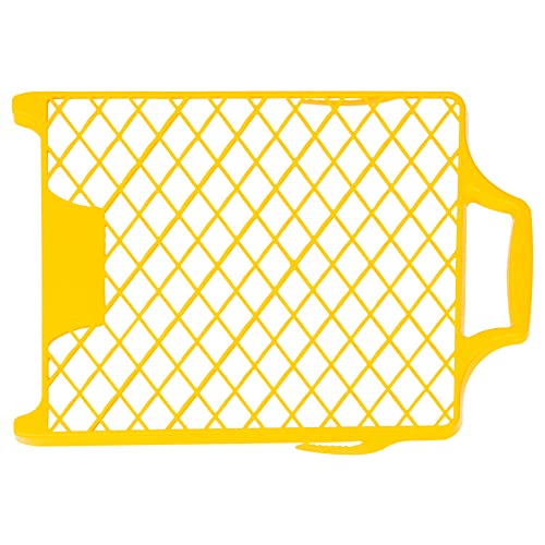 HARDY WORKING TOOLS Kunststoff Abstreifgitter, 10 Stück Farbgitter, Malergitter Länge 40cm, Breite 26cm, Farbabstreifgitter, Abrollgitter für Renovierung, gelb, A0145-223327 Cover