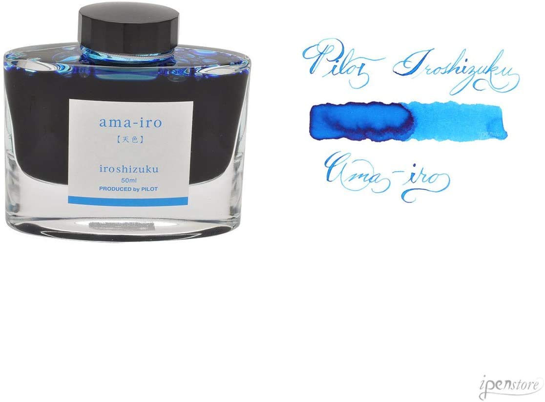 PILOT Iroshizuku - Inchiostro per penna stilografica, Ama-Iro, flacone da 50 ml, confezione da 3