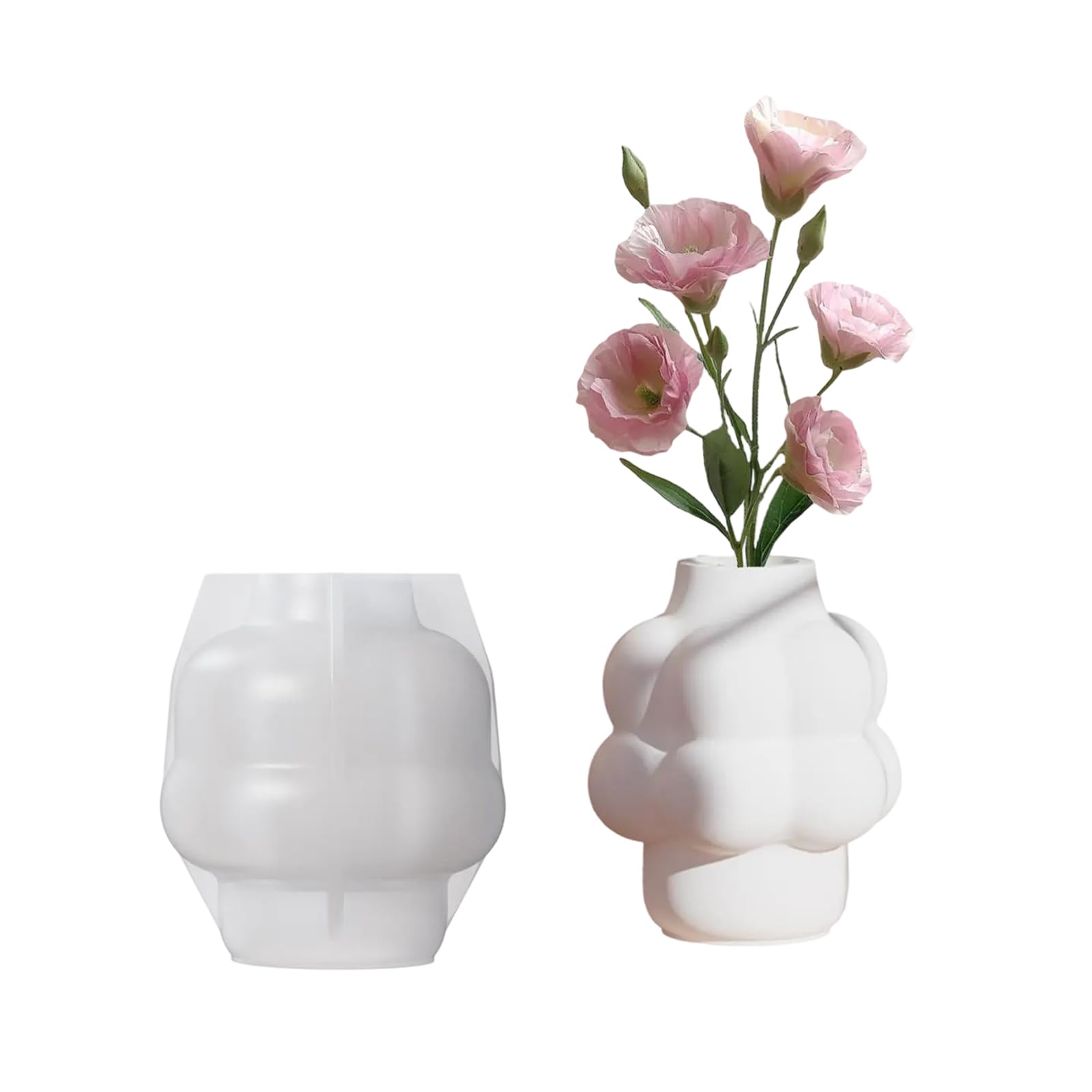 NEWFT Multipurpose Silicone Mold for Flower Vase Nordic Interior Accessory Epoxy Mould Tabletop Decoration Molding Tool