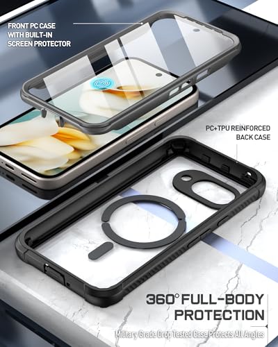 Coque Google Pixel 9A 5G Antichoc Transparente Compatible MagSafe - 4