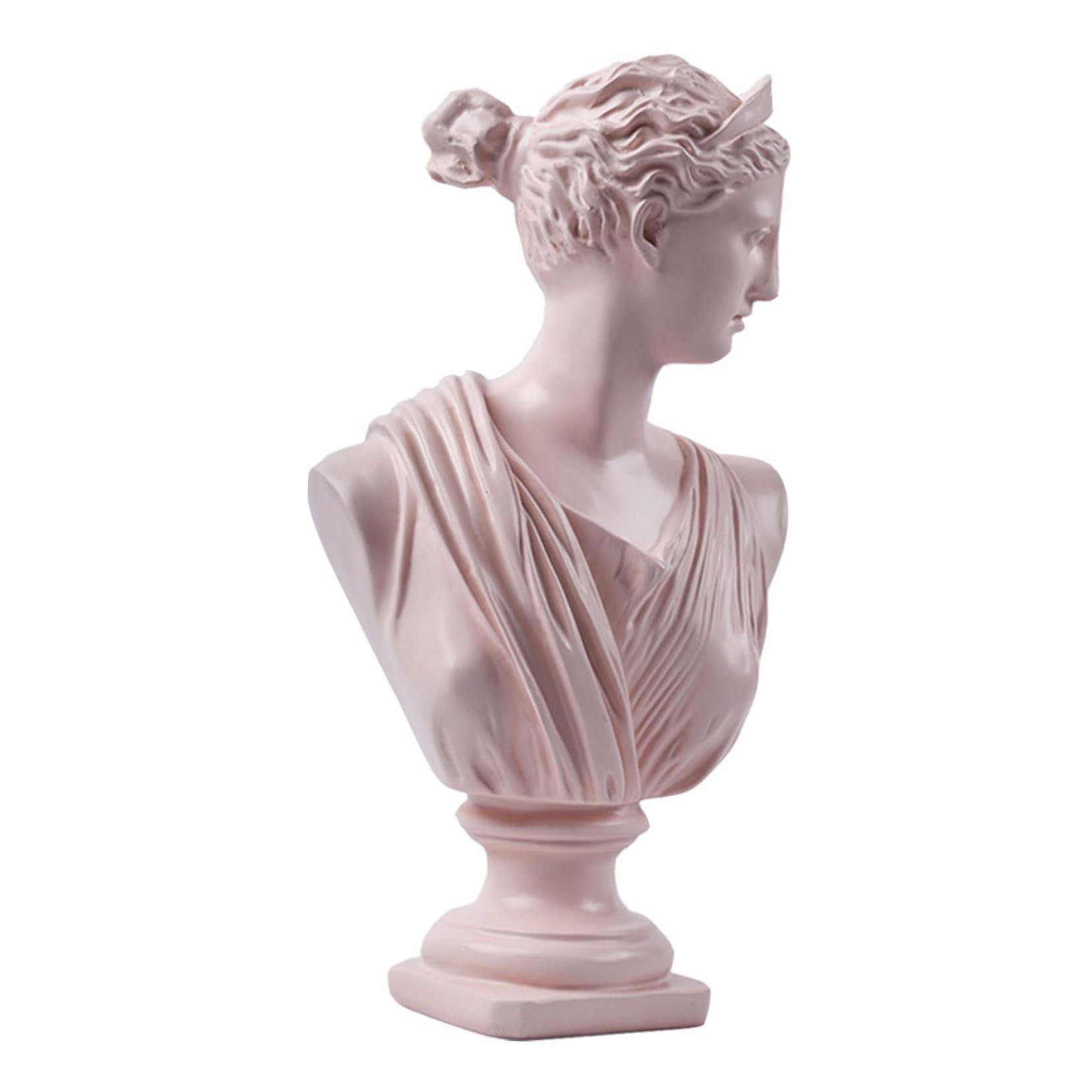 YARNOW Scultura Busto Classica in Resina, Statua Decorativa Artigianale per Arredamento Interno e Scrivania, Ornamento da Tavolo per Casa e Ufficio