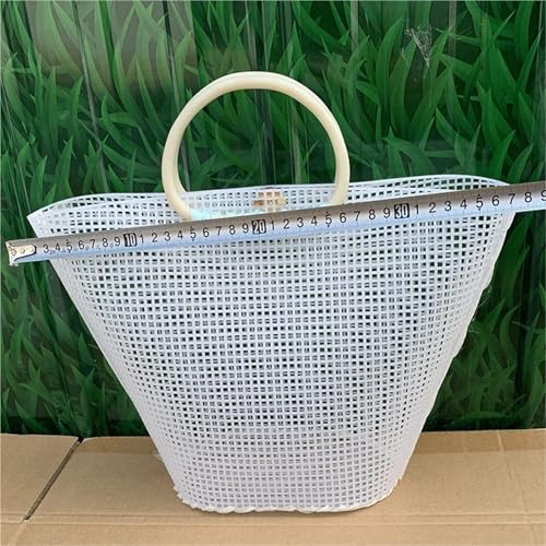 Malla plástico para solucionar bolsos caídos con base de tejer rígida 4