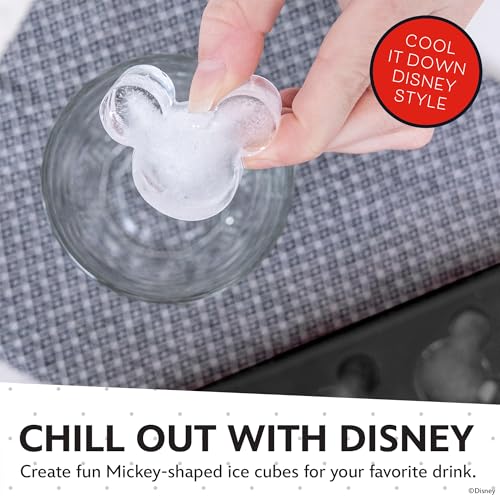 Image of Disney Mickey Silicone Ice Cube Tray, 2-Pack 5 inchx12.5 inch, BPA-Free | Flexible design pops character-shaped cubes out easily, dishwasher safe, doubles for chocolate and gummies, makes 24 molds