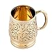 CestAntiQ, Messing Bierkrug im deutschen Stil, handgefertigt, Messing, antiker großer Bierkrug, tolles Geschenk für Bier, Moscow Mule Liebhaber, Fassungsvermögen: 500 ml, Messing