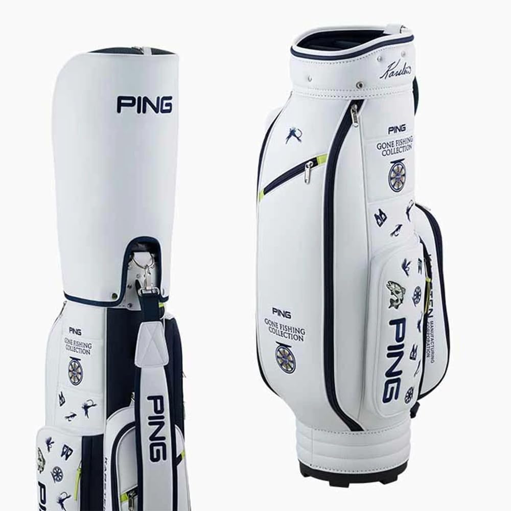 新品◆限定品◆2025年◆ピンGONE FISHINGCB-N2505 ホワイト CB-N2505 ゴーンフィッシング(ホワイト): キャディバッグ│PING ONLINE