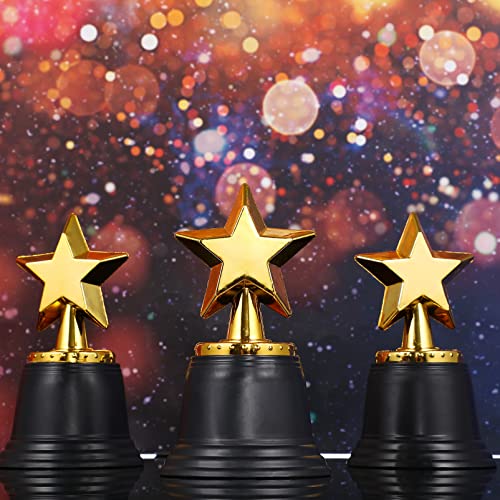 Ipetboom 6Pcs Troféu Estrela Troféus Troféus Prêmios E Troféus Mini Troféus Minúsculos Troféus Prêmi