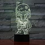 3. Eingangsspannung: DC5V; Lichtquelle: LED; Lichtfarbe: Änderung mit 7 Farben Lichtmodus: perspektivisches Bild 3D (wie im Bild gezeigt)