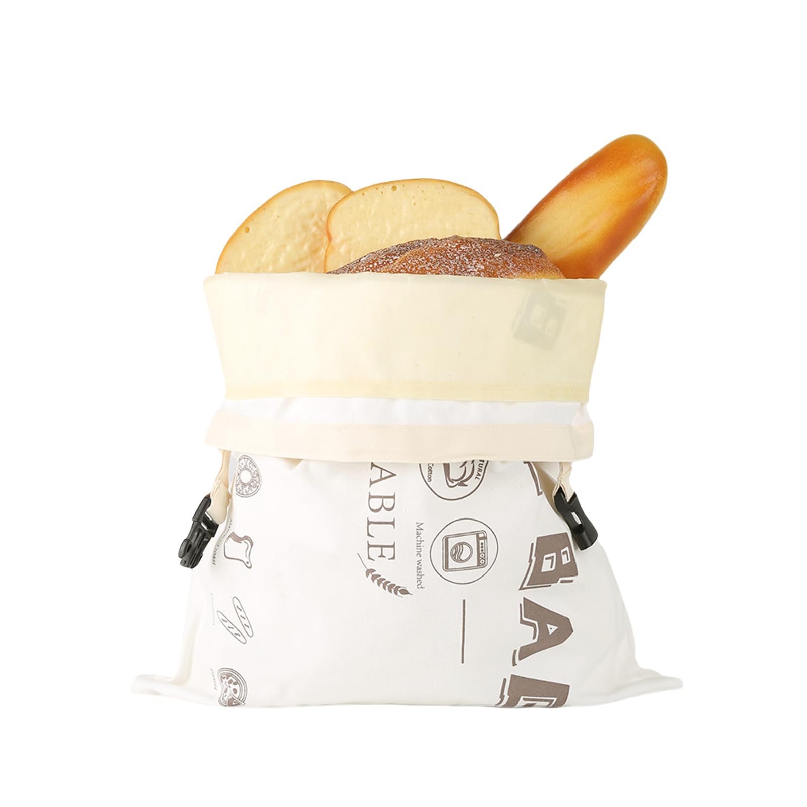 User Friendly Beeswaxes Infused Sandwich Bag with Separate Washable Layers Pouches for Snacks Storage Organization Efficient Cotton Beeswaxes Bread Bag