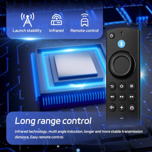 Image of Replacement Remote Control for the Series Fire, TV Remote Compatible with FireStick(Lite /4K /HD /2nd /3rd Gen), AMZ-Smart-TV 3rd Gen & TVs Cube with Voice Controller
