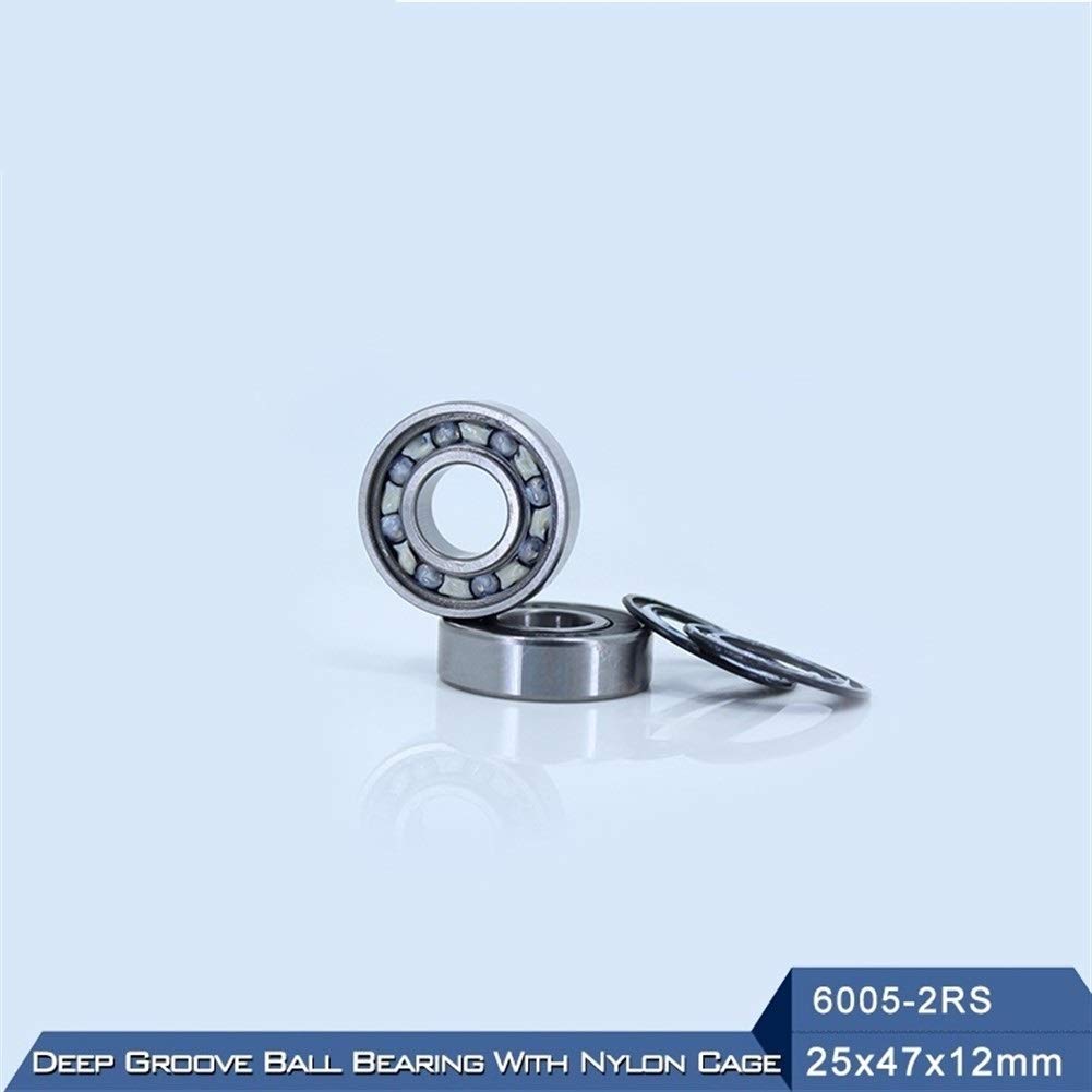 6005RZ 6005 RS 2RZ łożysko ABEC-3 wyciszenie High Speed ​​do pomp, łożysko kulkowe uszczelnione nylonową klatką 6005RS 2RS 2RS 25 * 47 * 12 mm