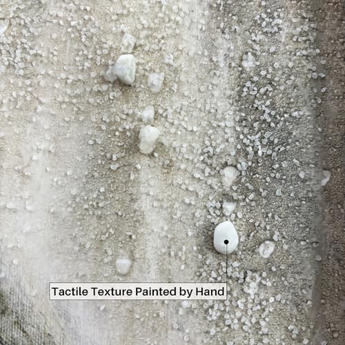 Beach Ocean Painting Wall Art: Framed Coastal Picture Wooden Sea Bird Print Seaside Sand Seascape Artwork Decor for Living Room Bedroom Bathroom 24x12 inch - Image 3