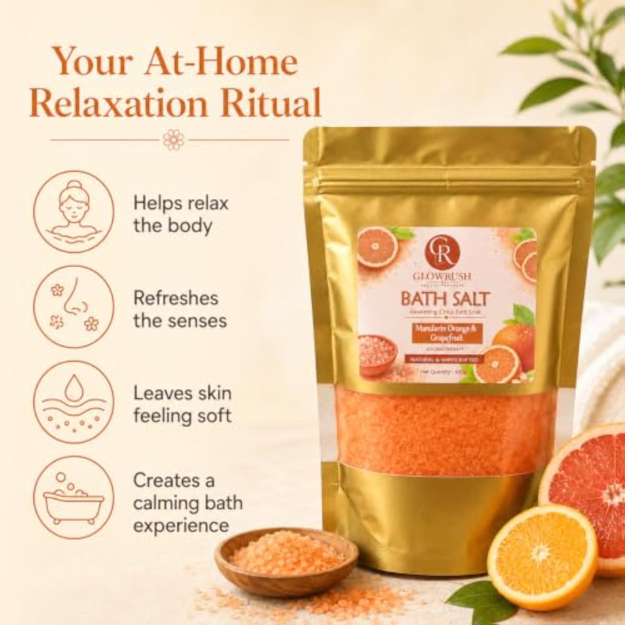 Aromatherapy Holy Bath Soak with Botanical Extracts, Refreshing Relaxation