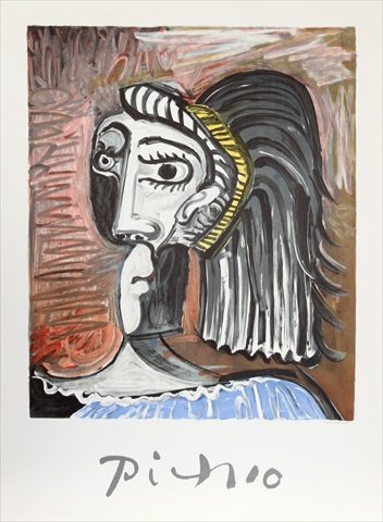 Amazon.com: Pablo Picasso 14464 Tete de Femme44; Lithograph on