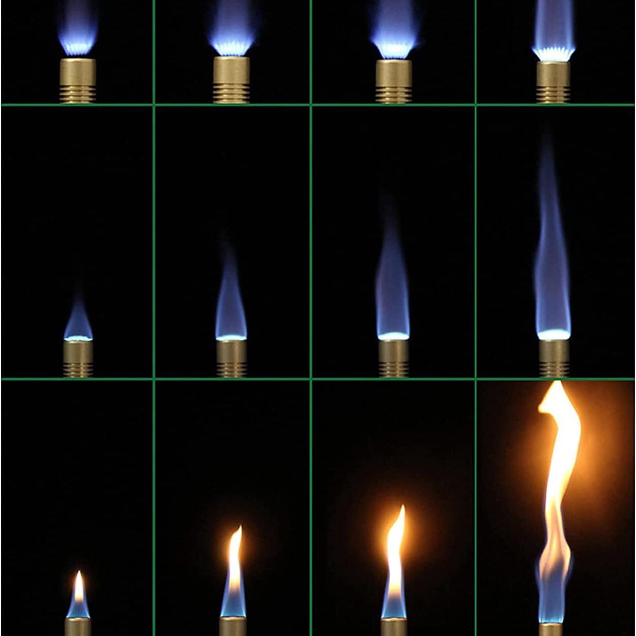 Portable Bunsen Burner, Gas Blowtorch, Laboratory Large-Capacity Burner Head, Brass Material, for Lab Equipment, Jewelry Processing, Indoor Lighting